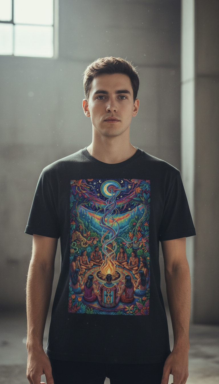 Modelo con la camiseta Ceremonia
